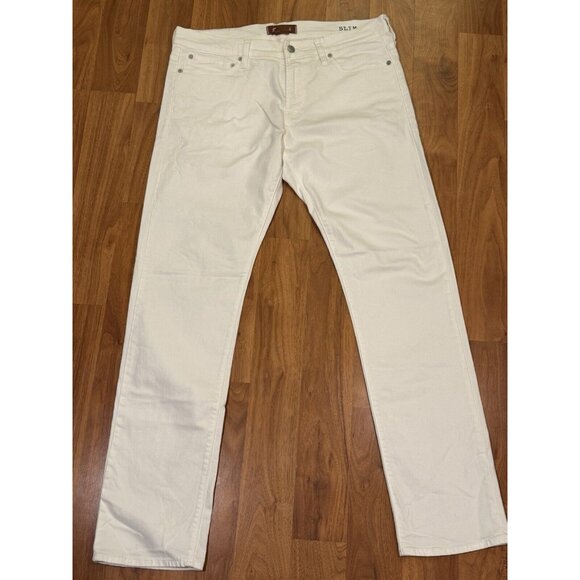 Madewell Men’s Slim Fit Jeans In White - Picture 1 of 7